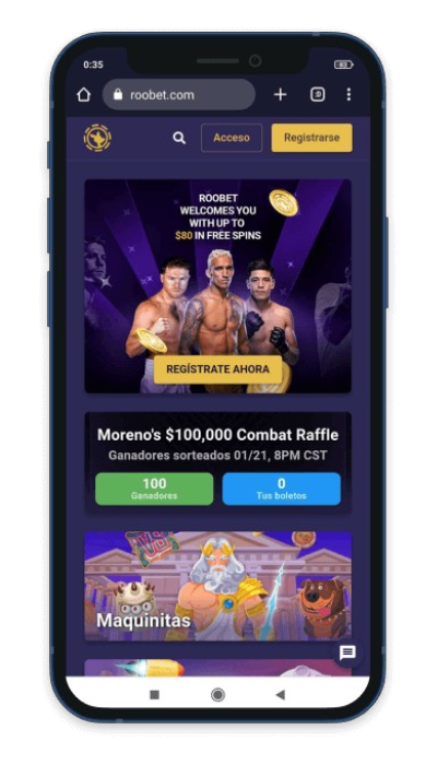 roobet screen
