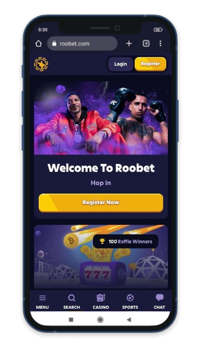 roobet screen